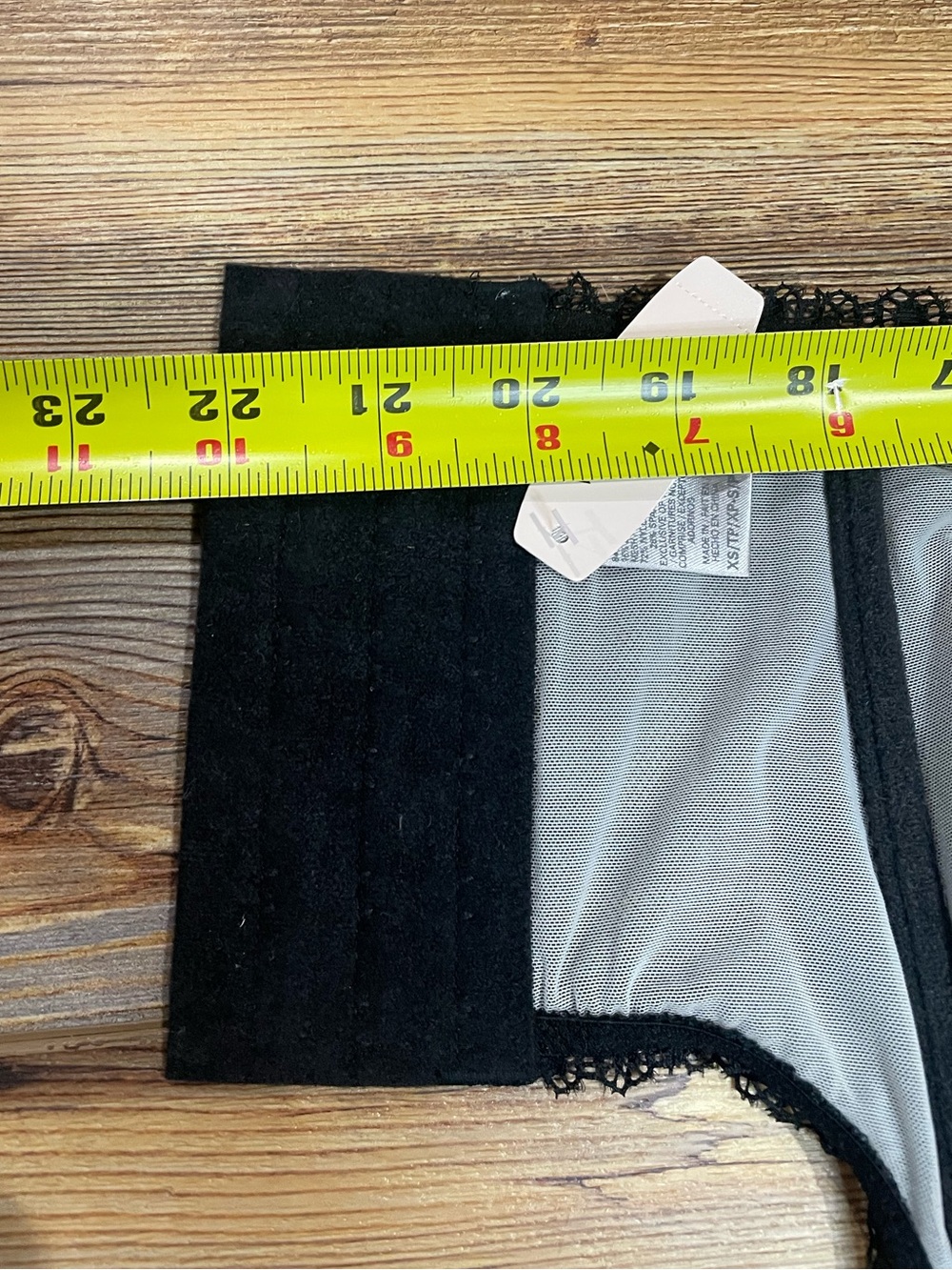NEW Victoria's Secret Very Sexy Garter Belt Black Mesh & Lace Size XS/S - Picture 5 of 5